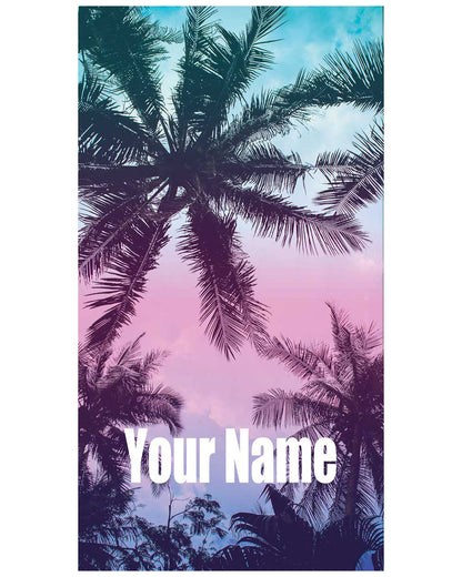 Palmtree Custom Beach Towel