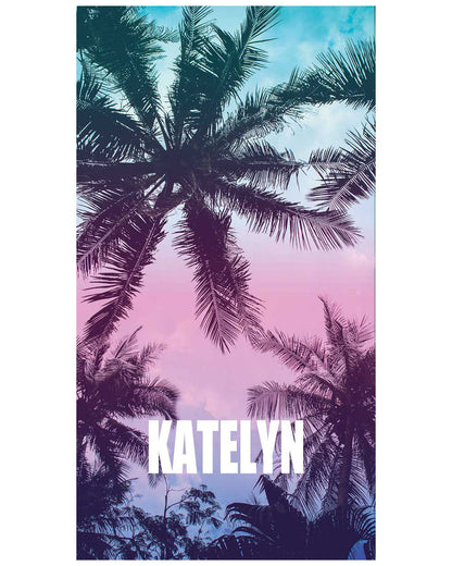 Palmtree Custom Beach Towel