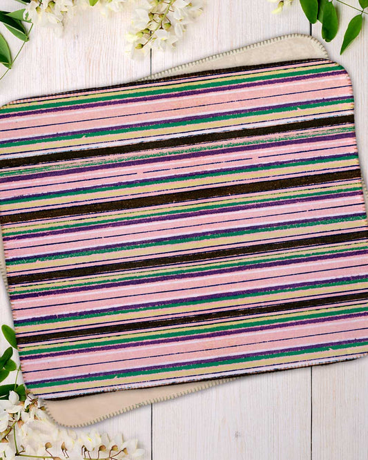 striped pattern Sherpa Blanket
