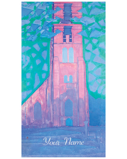 Mondrian Church Tower Beach Towel