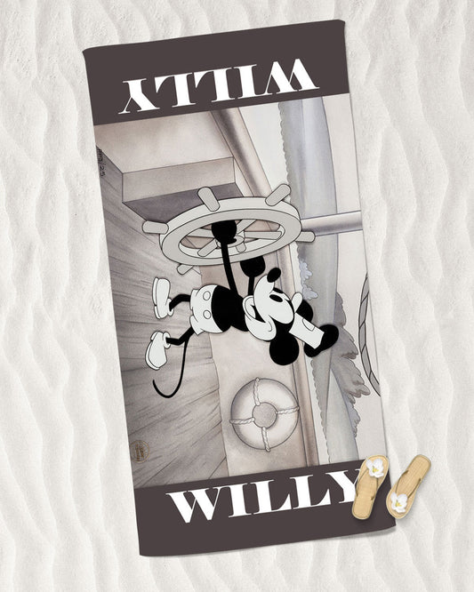 Willie Walt Disney Beach Towel