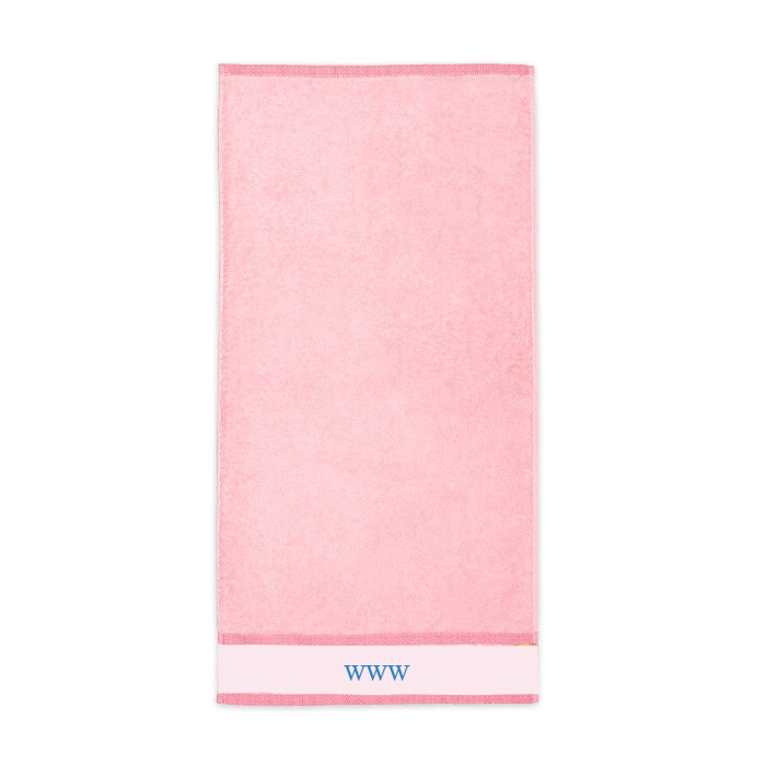 Custom Design Pink Hand Towel (SIZE 16"X 32")