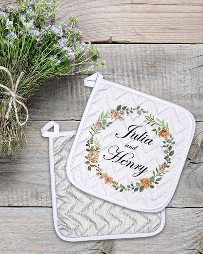 Julia&Henry Pot Holder  (SIZE 8"X 8")