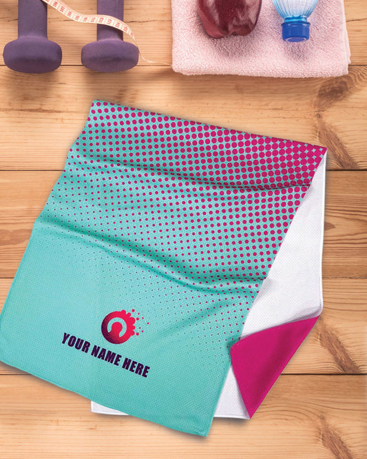 Dotted Cooling Towel (SIZE 12"X 31")