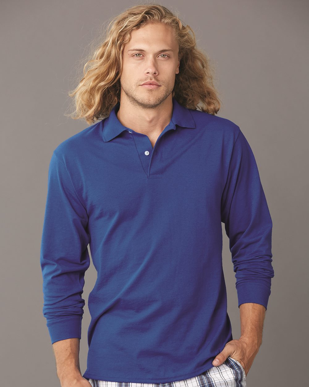 JERZEES - SpotShield™ 50/50 Long Sleeve Sport Shirt - 437MLR