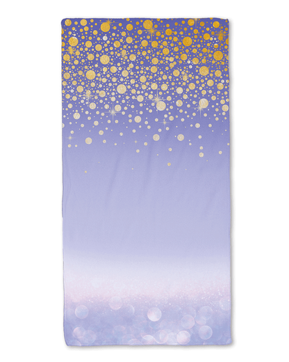 Purple Gold Beach Towel