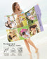 Personalized Picture Towel, Custom Towel with 6Photo Collages, Beach Towels Printed with Text/Image/Photo