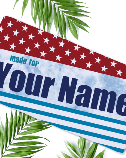 Flag Name Beach Towel