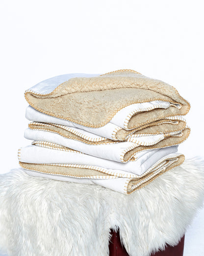 Sherpa Mini Throw Blanket Vertical