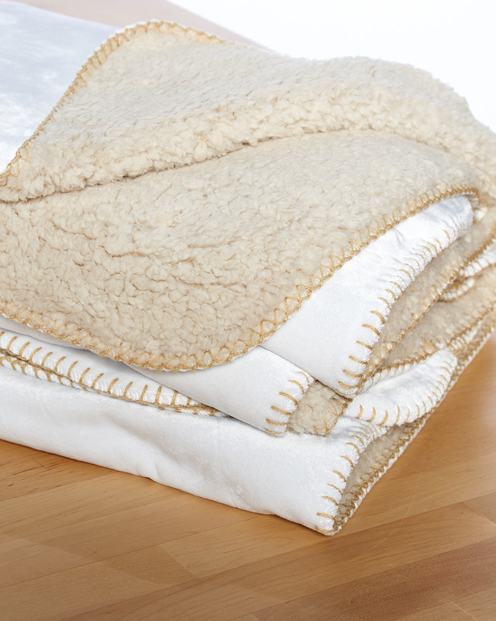 Gold Frame Sherpa Blanket