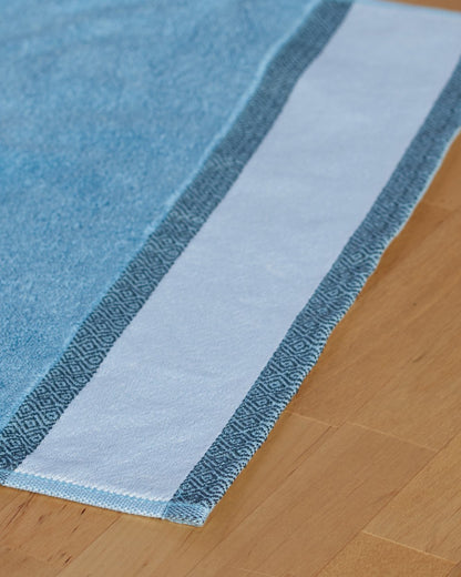Custom Design Blue Hand Towel (SIZE 16"X 32")