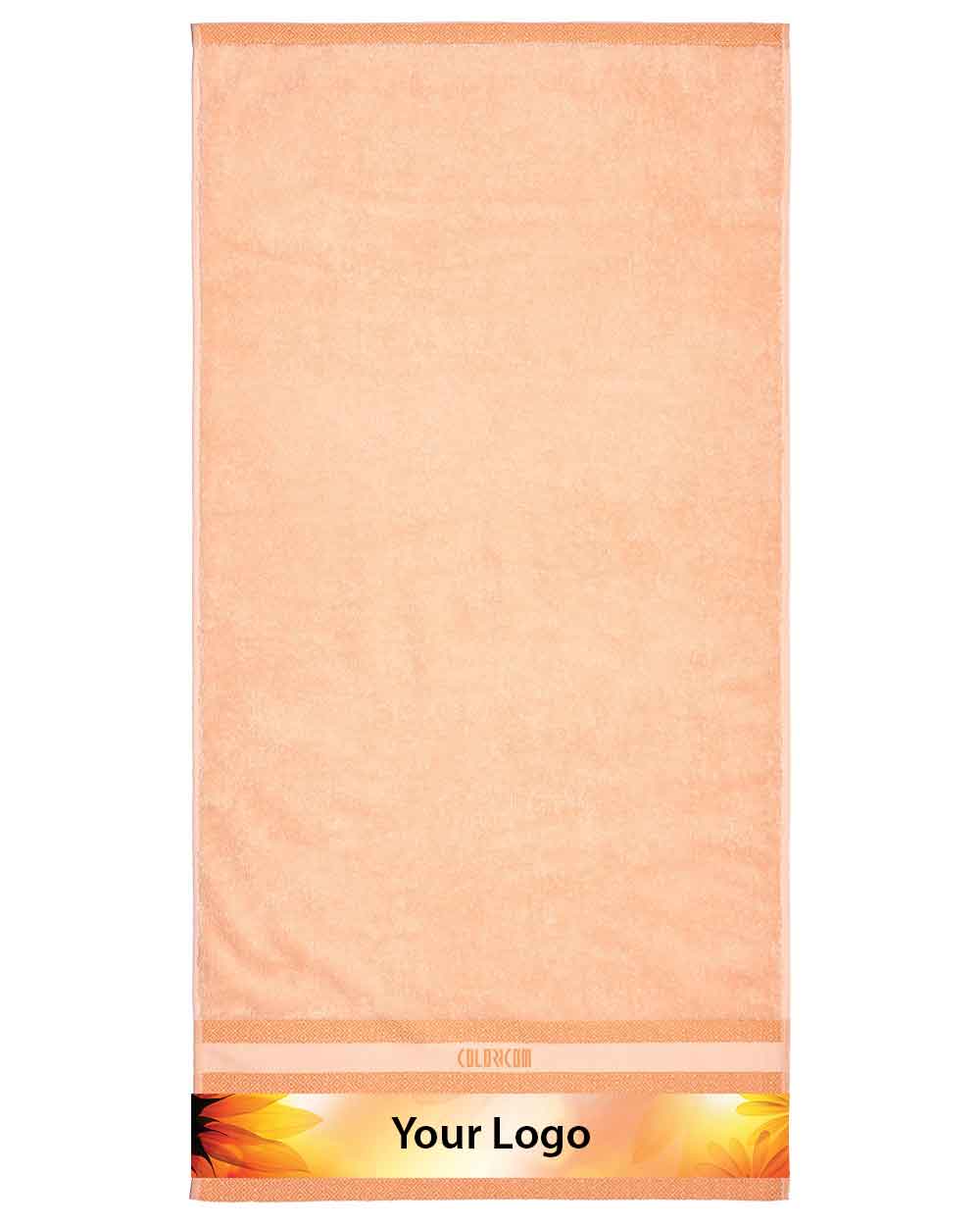 Orange Mini Bath Towel (SIZE 20"X 40")