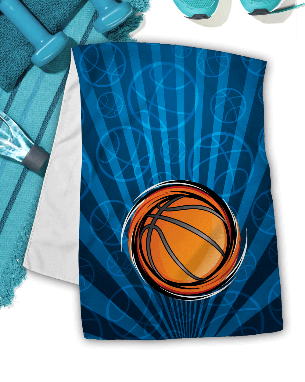 Basketball Cooling Towel (SIZE 12"X 31")