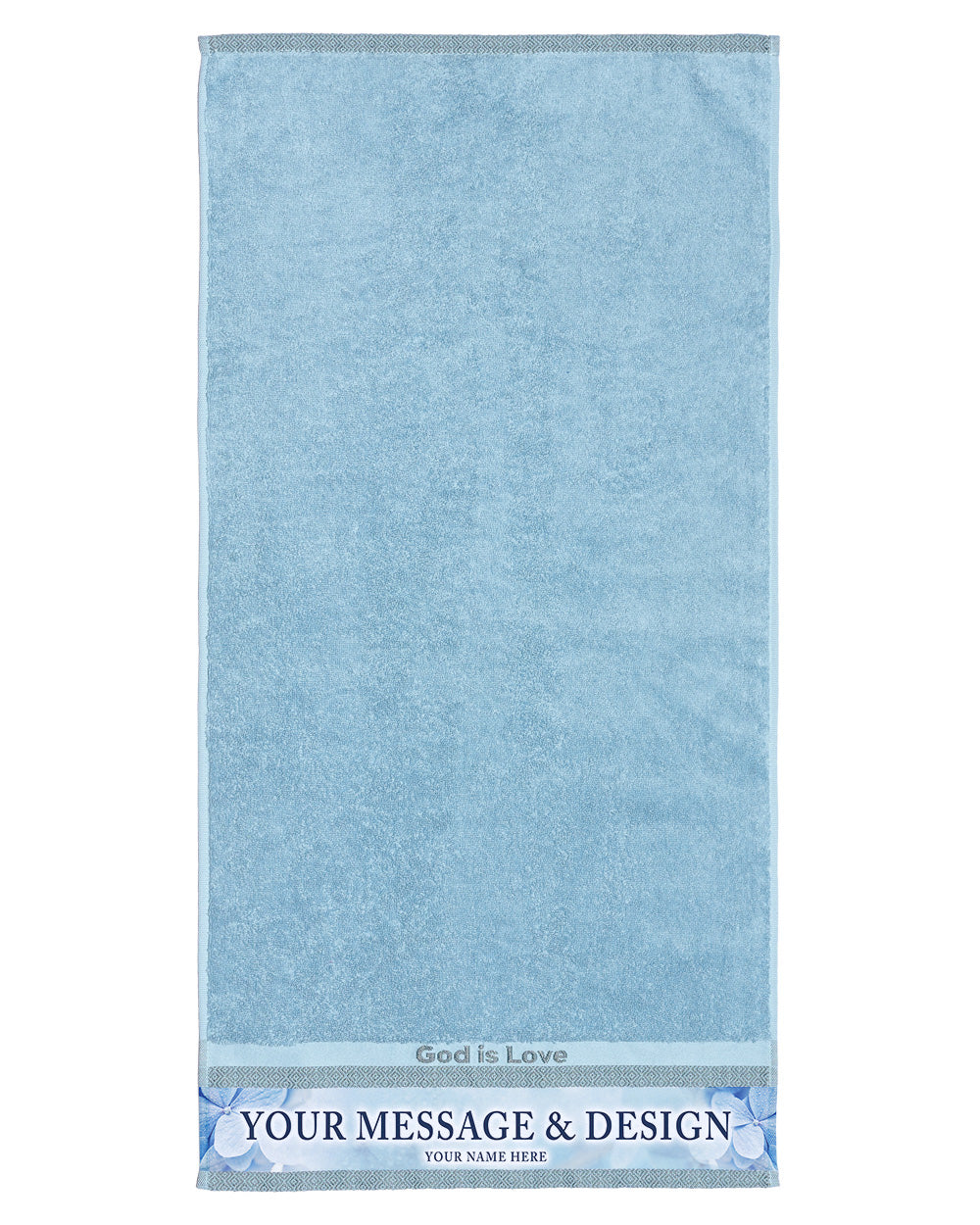 God is Love-Blue Hand Towel (SIZE 16"X 32")