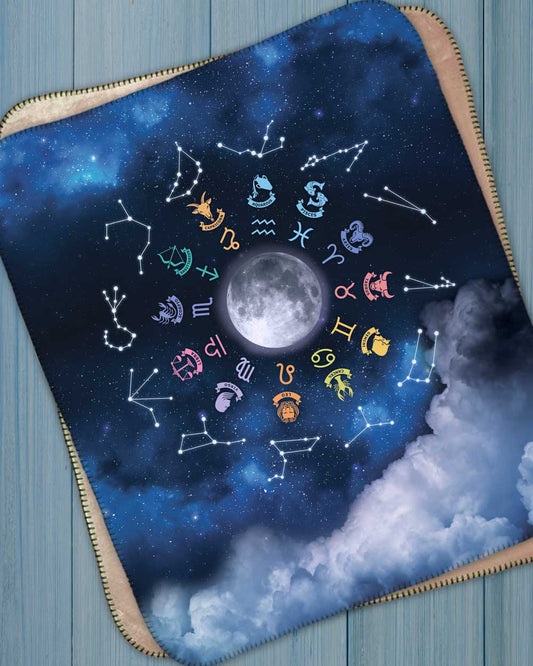 Zodiac Sherpa Blanket