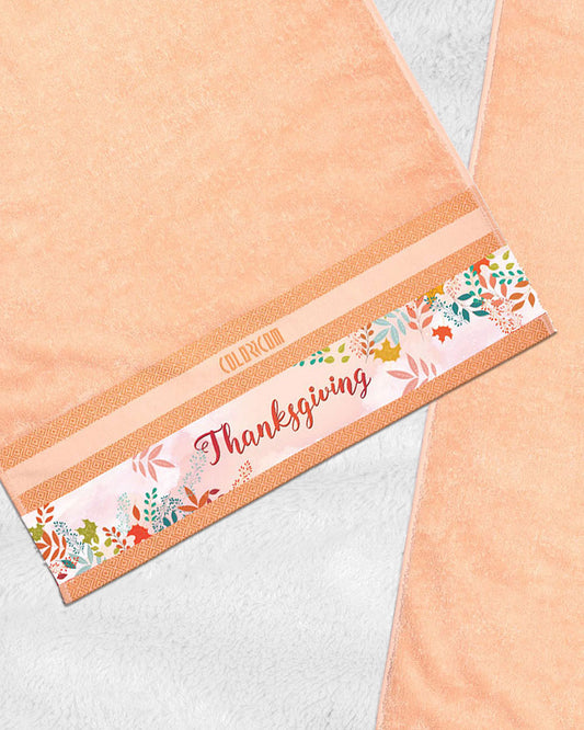 Orange Mini Bath Towel (SIZE 20"X 40")