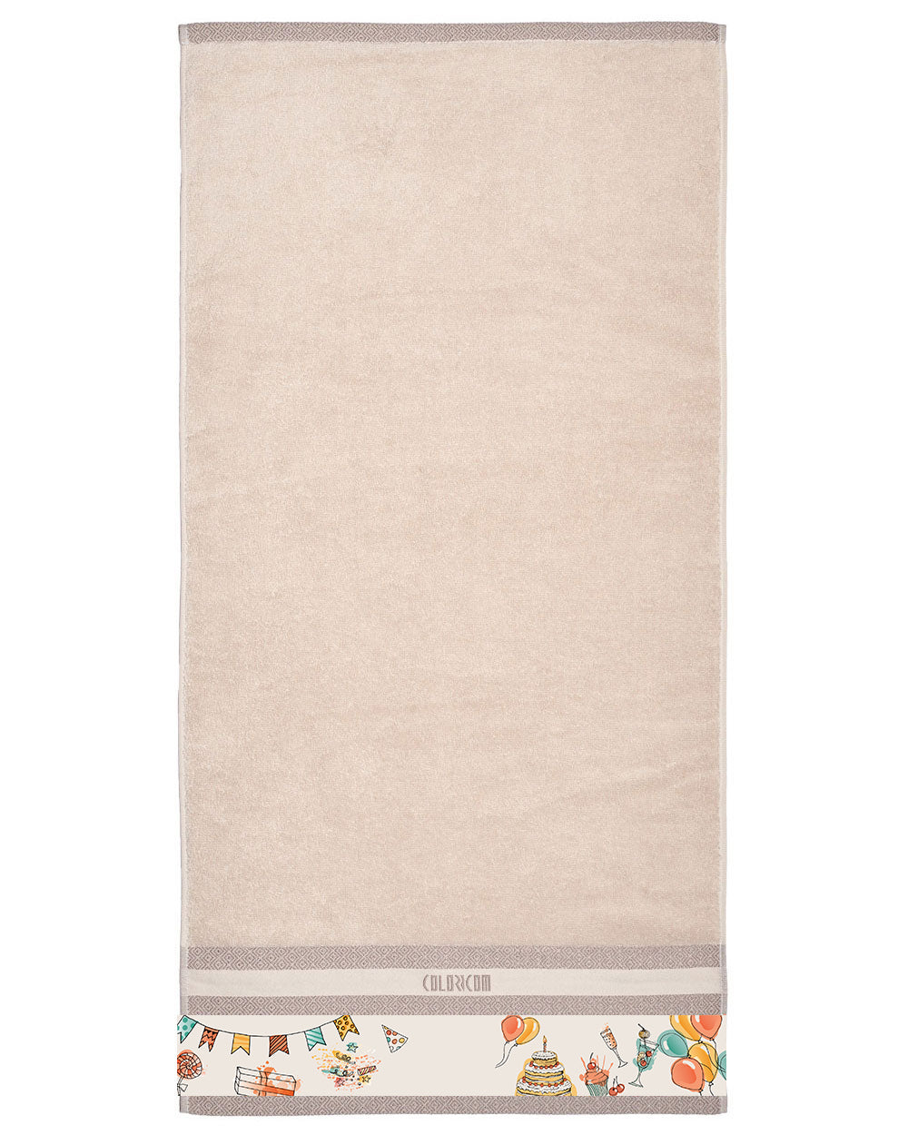 Beige Mini Bath Towel (SIZE 20"X 40")