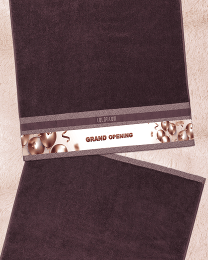 Grand Opening Brown Bath Towel (SIZE 27"X 53")
