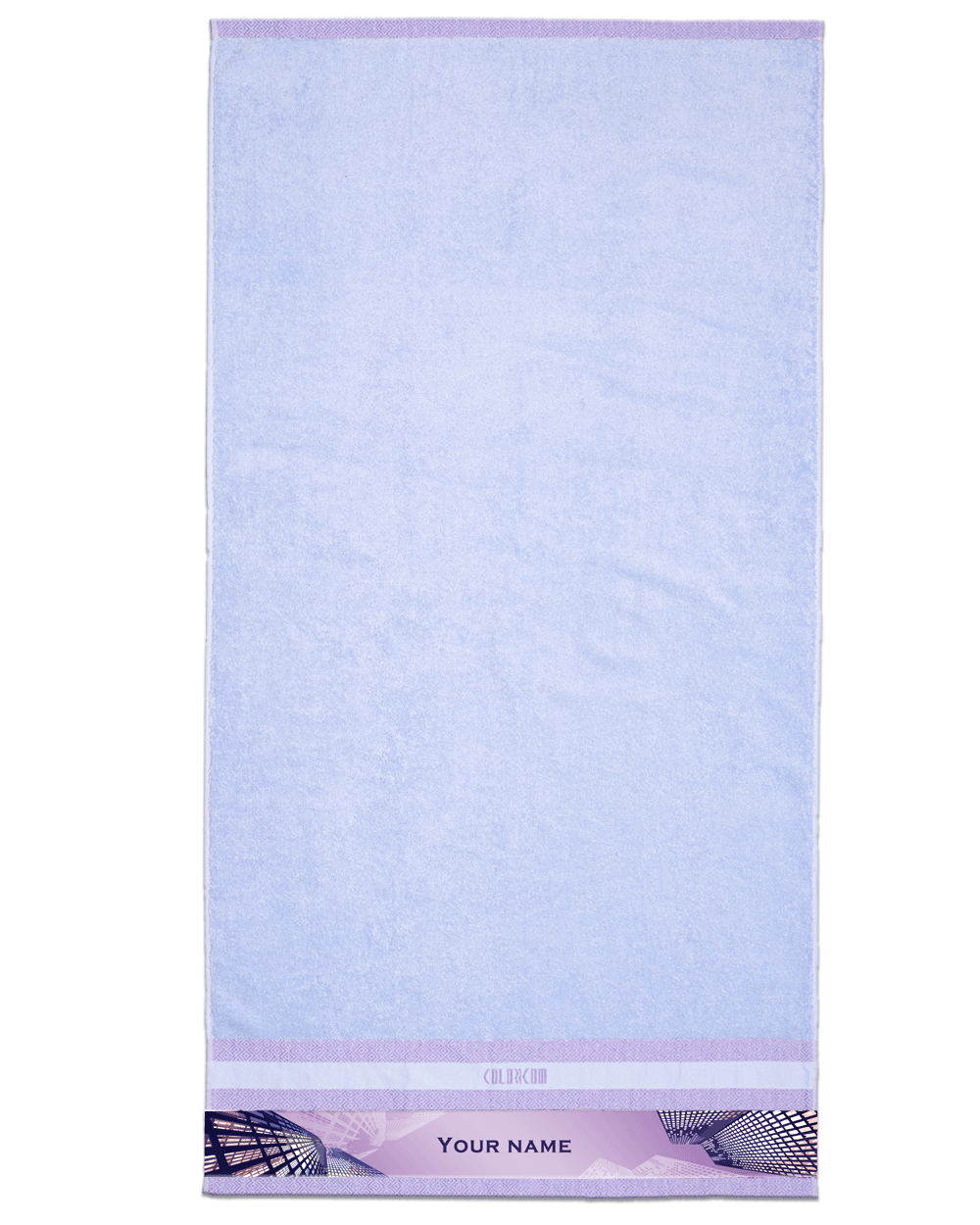 Building Purple Bath Towel (SIZE 27"X 53")