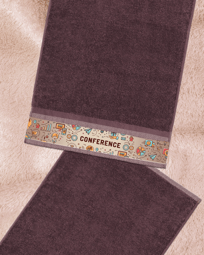 Conference Brown Hand Towel (SIZE 16"X 32")