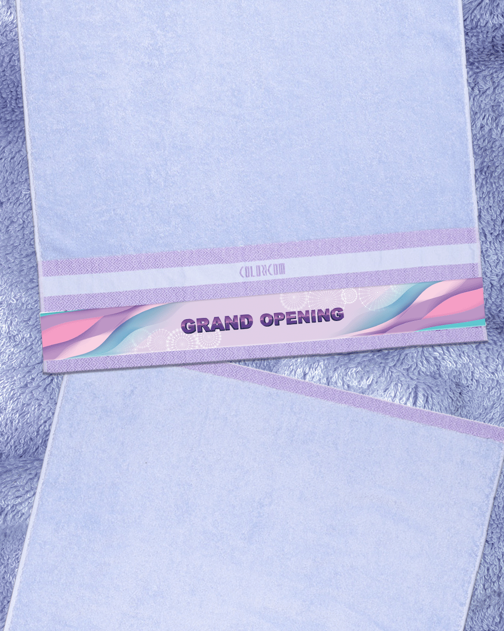 Grand Opening Purple Bath Towel (SIZE 27"X 53")
