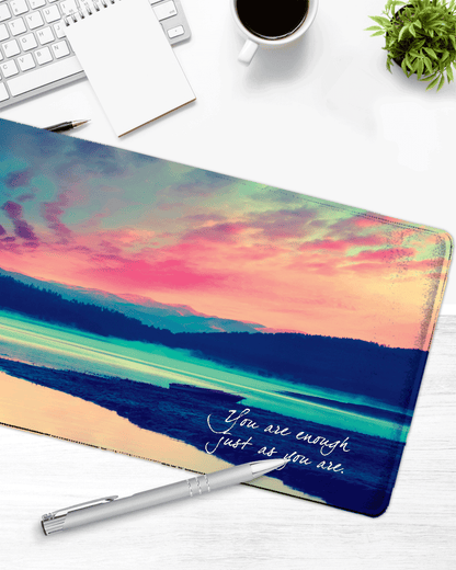 Sunset Mouse Pad with Nonslip Base (SIZE 12"X 31")