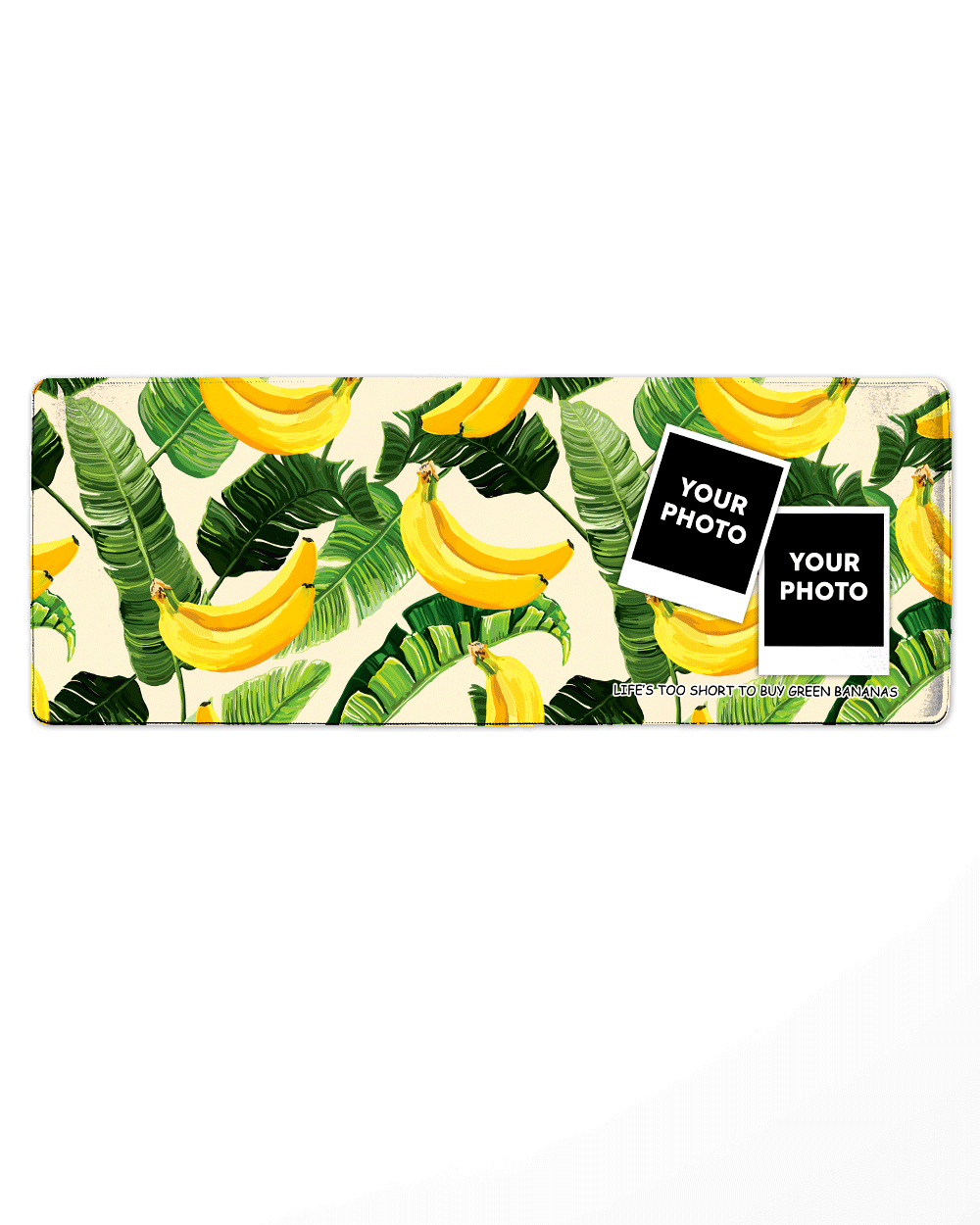 Banana Mouse Pad with Nonslip Base (SIZE 12"X 31")