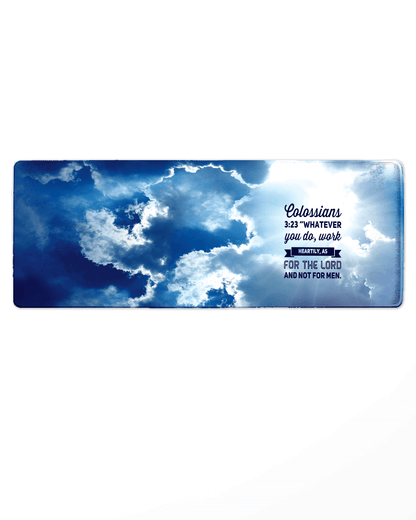 Sky Mouse Pad with Nonslip Base (SIZE 12"X 31")