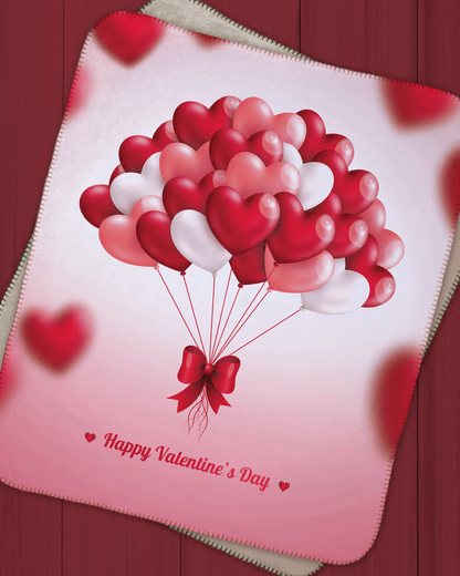 Happy Valentine's Day Sherpa Blanket