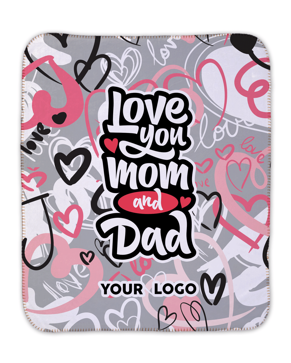 Love you Mom and Dad Sherpa Blanket