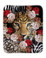 Tiger in flowers Sherpa Blanket