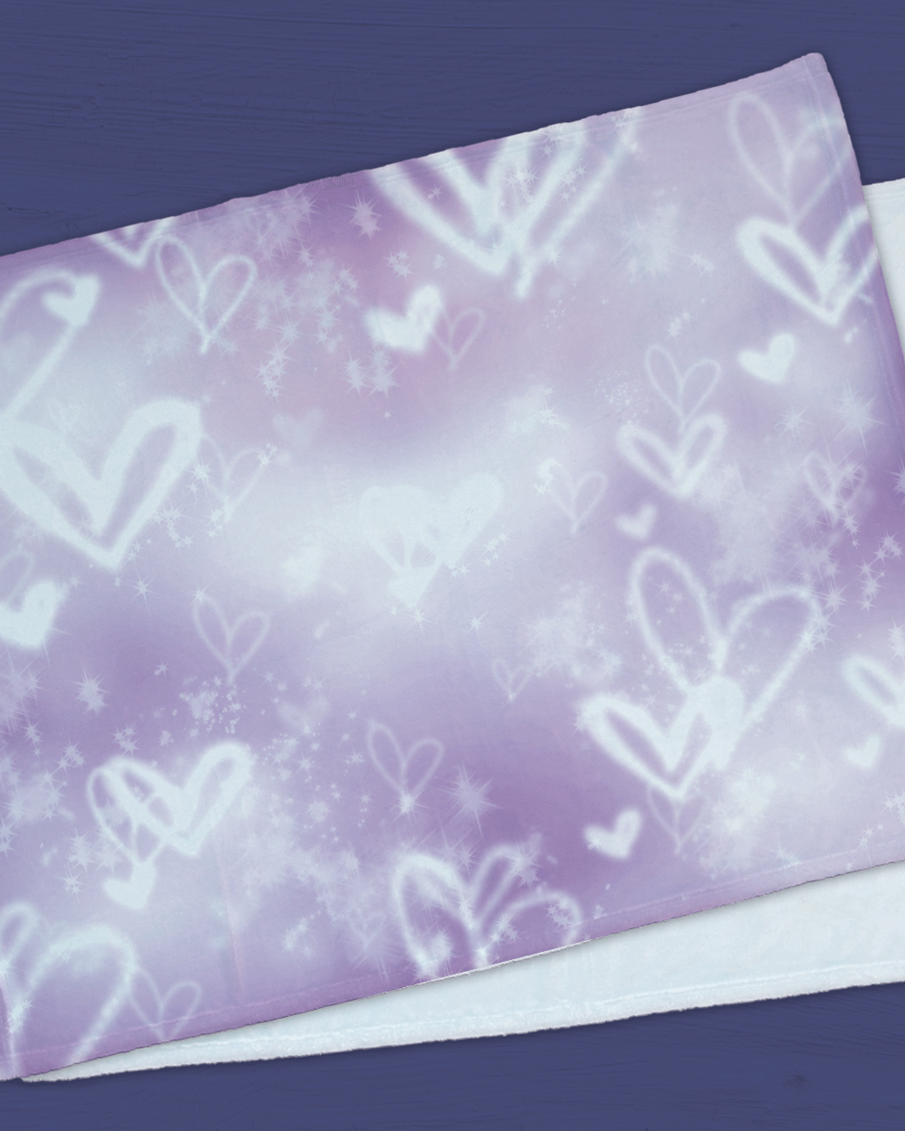 Pupple Heart Patten Minky