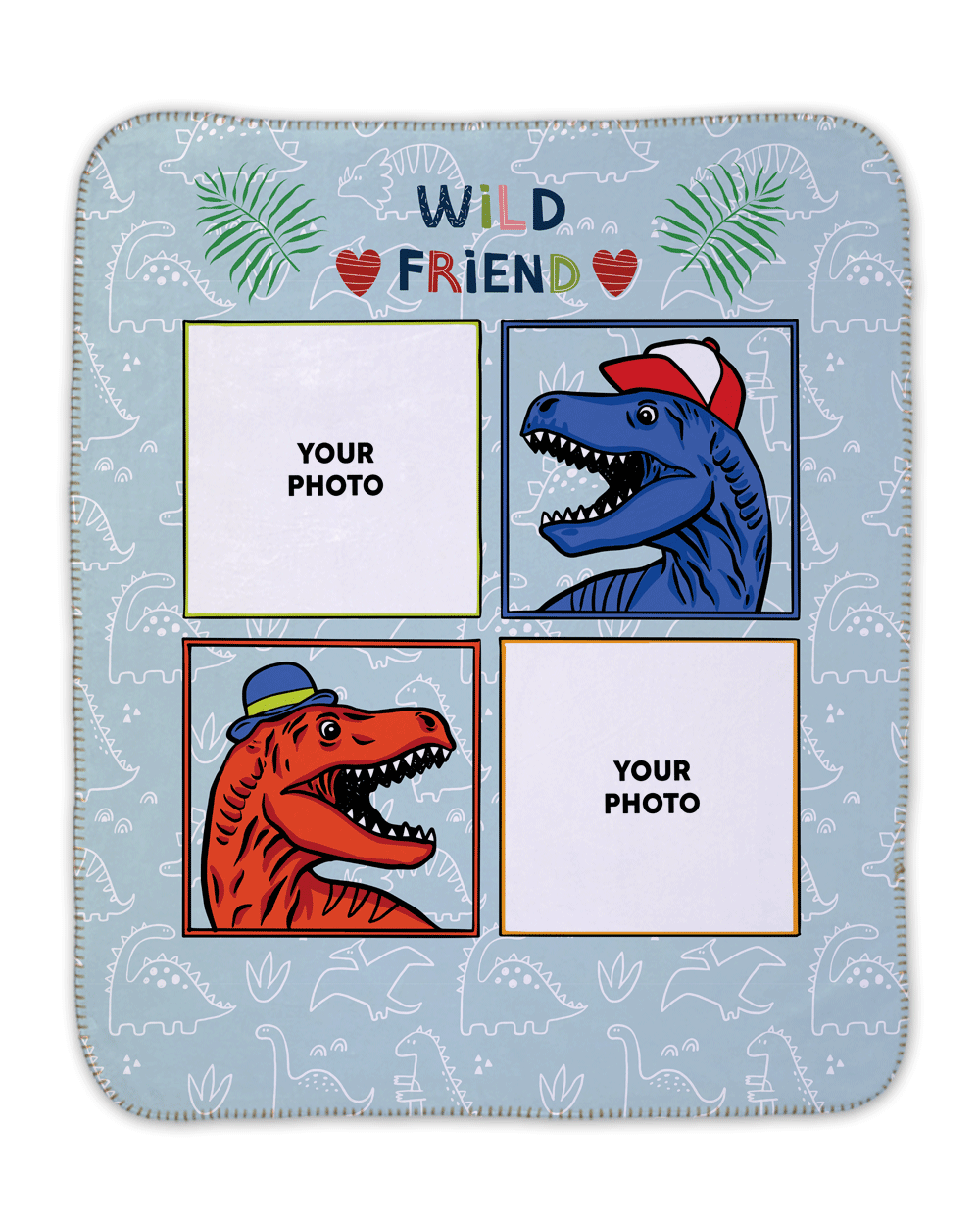 Dino Box Sherpa Blanket
