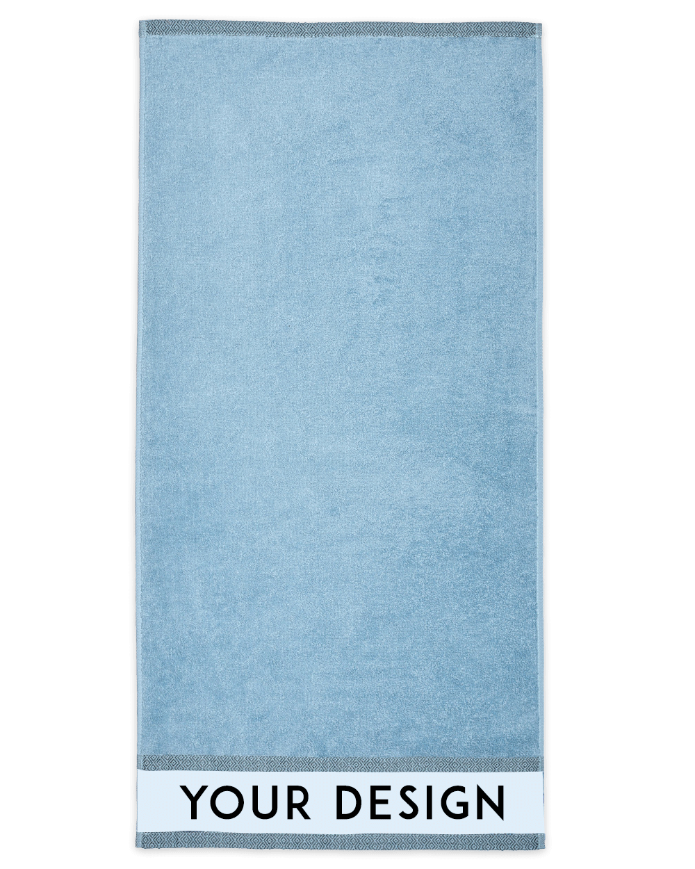 Custom Design Blue Hand Towel (SIZE 16"X 32")