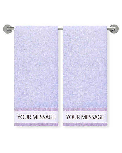 Wild foxtail Purple Hand Towel (SIZE 16"X 32")