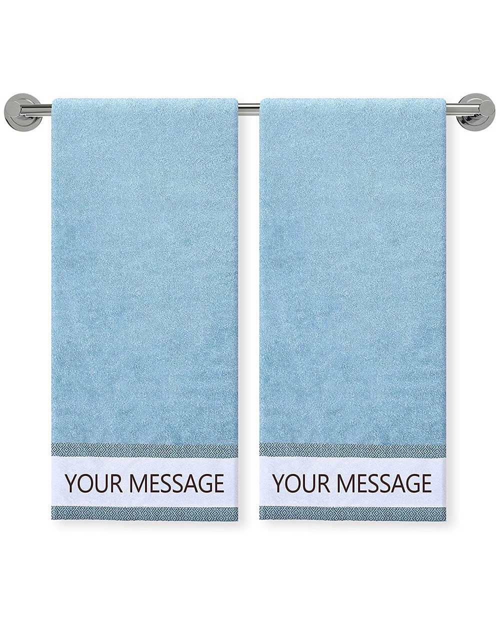 Blue Hand Towel (SIZE 16"X 32")