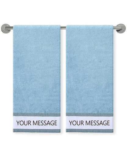 Blue Hand Towel (SIZE 16"X 32")