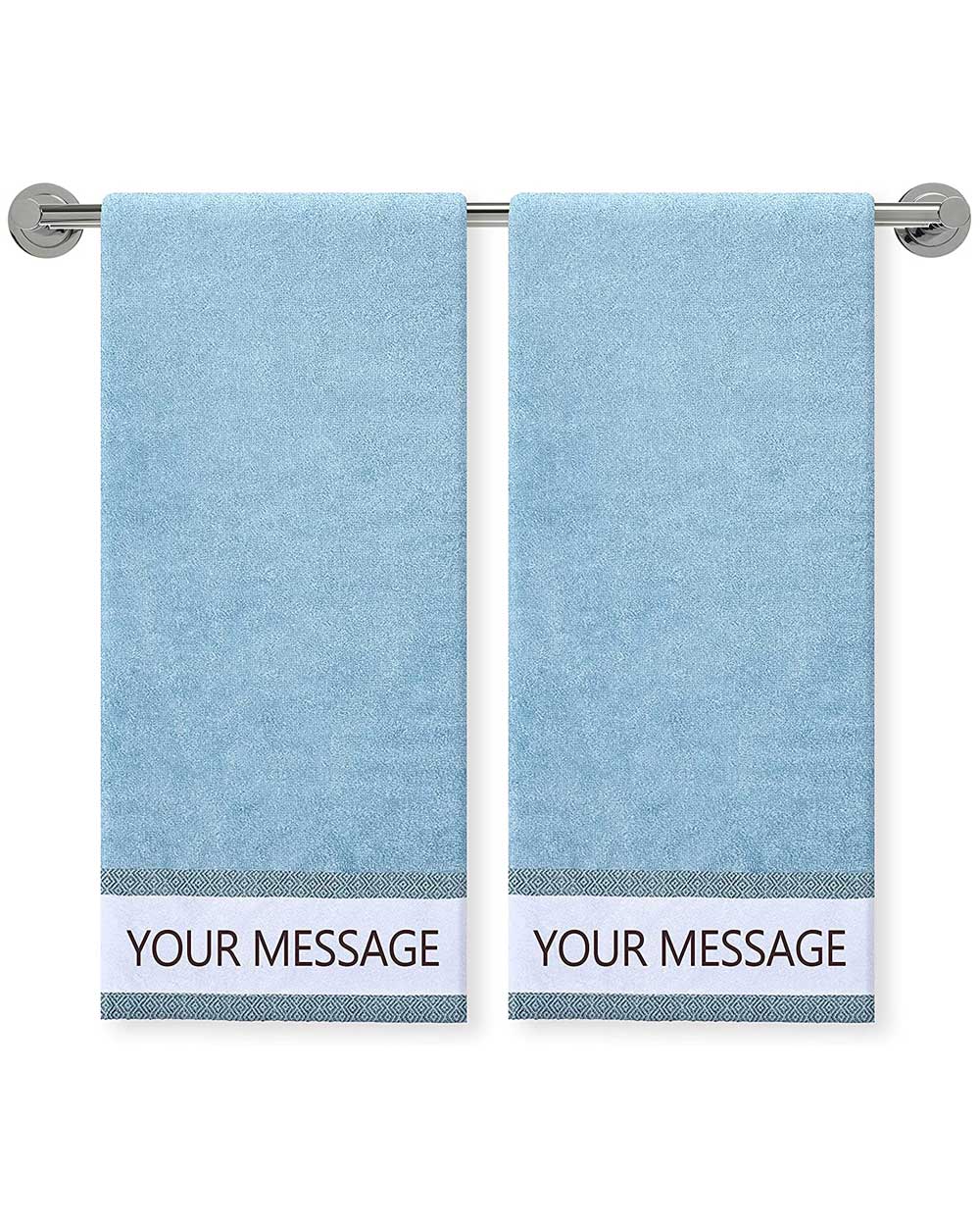God is Love-Blue Hand Towel (SIZE 16"X 32")