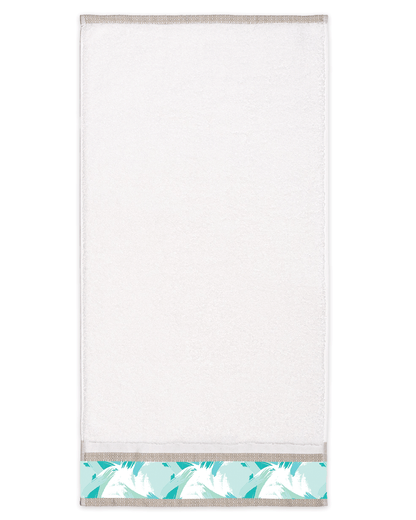 Green touch Ivory Hand Towel (SIZE 16"X 32")