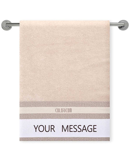 Beige Mini Bath Towel (SIZE 20"X 40")