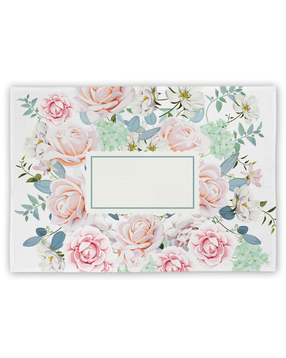 Center Box Flowers Rally Towel (SIZE 17"X 11")